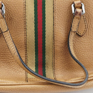 Pre-owned Gucci Microguccissima dome Beige Leather 341504 handbag | stylenewstar