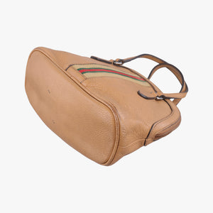 Pre-owned Gucci Microguccissima dome Beige Leather 341504 handbag | stylenewstar