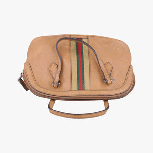 Pre-owned Gucci Microguccissima dome Beige Leather 341504 handbag | stylenewstar