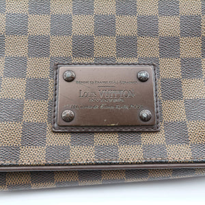 Pre-owned Louis Vuitton BROOKLYN MM EBENE Damier Canvas N51211 shoulderbag | stylenewstar