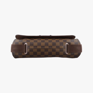Pre-owned Louis Vuitton BROOKLYN MM EBENE Damier Canvas N51211 shoulderbag | stylenewstar