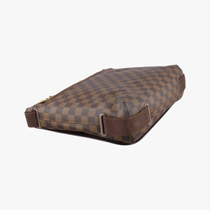 Pre-owned Louis Vuitton BROOKLYN MM EBENE Damier Canvas N51211 shoulderbag | stylenewstar