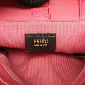 Pre-owned Fendi Petite 2 JOURS pink Leather 8BH253 shoulderbag | stylenewstar