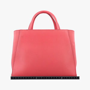 Pre-owned Fendi Petite 2 JOURS pink Leather 8BH253 shoulderbag | stylenewstar