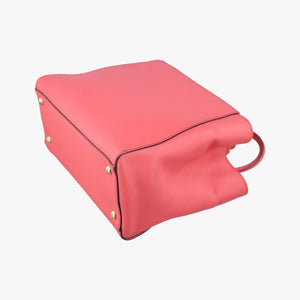 Pre-owned Fendi Petite 2 JOURS pink Leather 8BH253 shoulderbag | stylenewstar