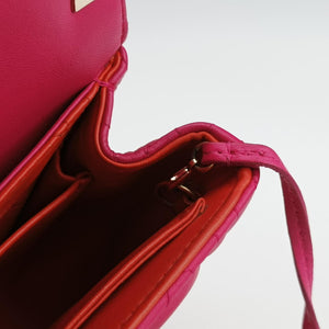 Pre-owned Christian Dior Miss Dior CANNAGE New Lock Pink lambskin shoulderbag | stylenewstar