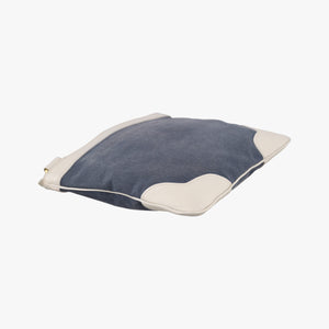 Pre-owned Prada Canapa logo jacquard Navy × white Canvas × leather BT867A shoulderbag | stylenewstar