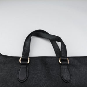 Secondhand Gucci Bamboo Tassel Tote Black Leather 449642 handbag | stylenewstar