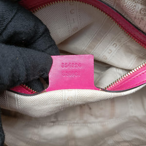 Secondhand Gucci Bright Diamante Rose Leather 354224 shoulderbag | stylenewstar