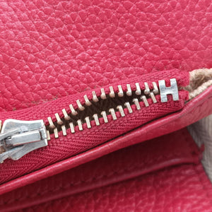 Pre-owned Hermes Cabag Elan Red Togo leather handbag | stylenewstar