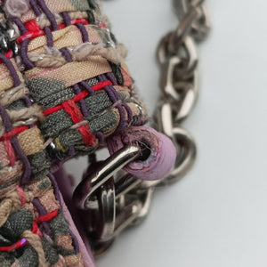 Pre-owned Christian Dior Miss Dior Multicolour Tweed × Leather shoulderbag | stylenewstar