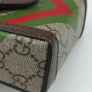 Secondhand Gucci Horsebit 1955 beige×Multicolour PVC coated canvas 625615 shoulderbag | stylenewstar