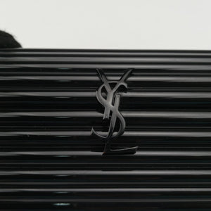 Pre-owned Yves Saint Laurent Fringe Monogram Opium Box Black Plexiglass 418593 shoulderbag | stylenewstar