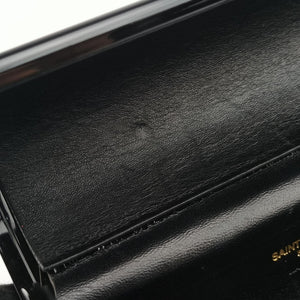 Pre-owned Yves Saint Laurent Fringe Monogram Opium Box Black Plexiglass 418593 shoulderbag | stylenewstar
