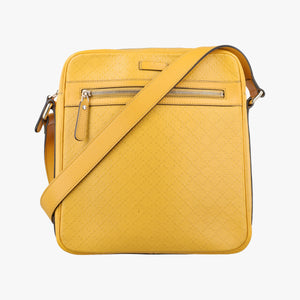 Pre-owned Gucci Diamante Yellow Leather 201448 shoulderbag | stylenewstar