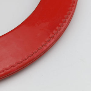Pre-owned Christian Dior Lady Dior Red patent shoulderbag | stylenewstar