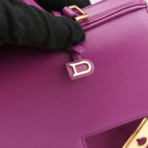 Vintage Delvaux Tampete Orchid Leather shoulderbag | stylenewstar