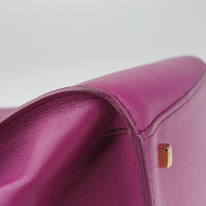 Vintage Delvaux Tampete Orchid Leather shoulderbag | stylenewstar