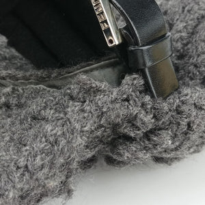Pre-owned Fendi Baguette Grey Wool × Leather 16 160 shoulderbag | stylenewstar