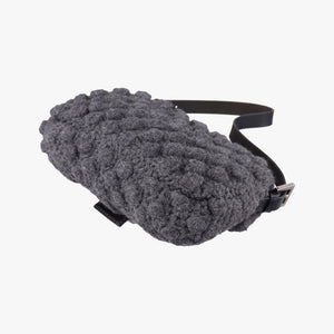 Pre-owned Fendi Baguette Grey Wool × Leather 16 160 shoulderbag | stylenewstar