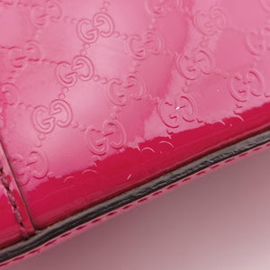 Pre-owned Gucci Microguccissima Rose Patent Leather 309617 shoulderbag | stylenewstar