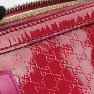 Pre-owned Gucci Microguccissima Rose Patent Leather 309617 shoulderbag | stylenewstar