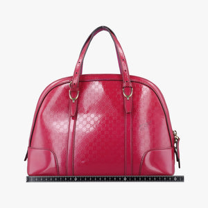 Pre-owned Gucci Microguccissima Rose Patent Leather 309617 shoulderbag | stylenewstar