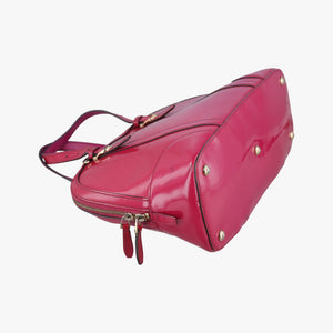 Pre-owned Gucci Microguccissima Rose Patent Leather 309617 shoulderbag | stylenewstar