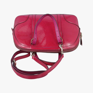 Pre-owned Gucci Microguccissima Rose Patent Leather 309617 shoulderbag | stylenewstar