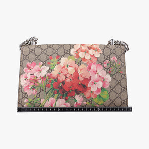 Pre-owned Gucci Dionysus beige×red×multi PVC coated canvas × suede 400249 shoulderbag | stylenewstar