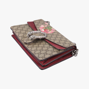 Pre-owned Gucci Dionysus beige×red×multi PVC coated canvas × suede 400249 shoulderbag | stylenewstar