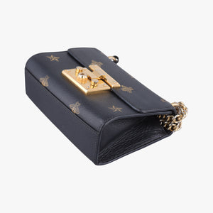 Pre-owned Gucci Padlock Black×golden Leather 432182 shoulderbag | stylenewstar