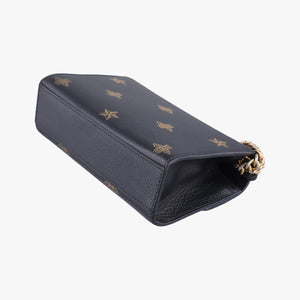 Pre-owned Gucci Padlock Black×golden Leather 432182 shoulderbag | stylenewstar