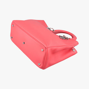 Pre-owned Christian Dior Diorissimo Pink Leather shoulderbag | stylenewstar