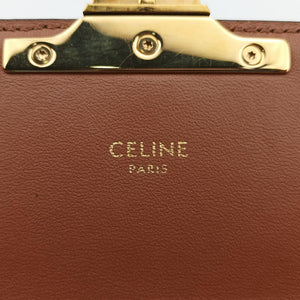 Pre-owned Celine TRIOMPHE Brown PVC coated canvas shoulderbag | stylenewstar