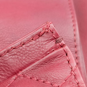 Pre-owned Chanel BOY CHANEL Red Leather A67947 shoulderbag | stylenewstar