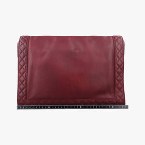 Pre-owned Chanel BOY CHANEL Red Leather A67947 shoulderbag | stylenewstar
