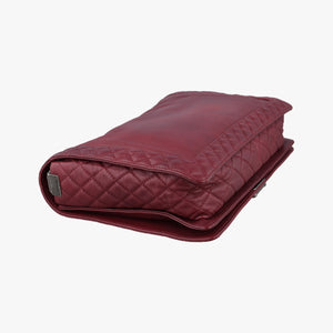 Pre-owned Chanel BOY CHANEL Red Leather A67947 shoulderbag | stylenewstar