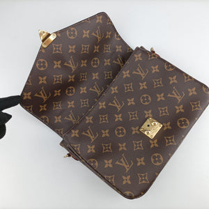 Pre-owned Louis Vuitton Pochette Metis MM Brown Monogram Canvas M44875 shoulderbag | stylenewstar