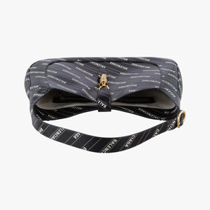 Pre-owned Gucci Gucci x Balenciaga The Hacker Project Jackie 1961 Black Leather 636712 shoulderbag | stylenewstar