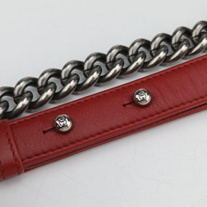 Secondhand Chanel BOY CHANEL Red Leather A67086 shoulderbag | stylenewstar