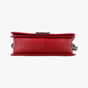 Secondhand Chanel BOY CHANEL Red Leather A67086 shoulderbag | stylenewstar