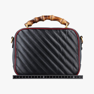 Secondhand Gucci GG Marmont Bamboo Top Handle Black×Red Leather 602270 shoulderbag | stylenewstar