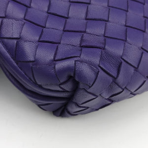 Vintage Bottega Veneta NODINI Intrecciato Purple lambskin shoulderbag | stylenewstar