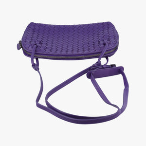 Vintage Bottega Veneta NODINI Intrecciato Purple lambskin shoulderbag | stylenewstar