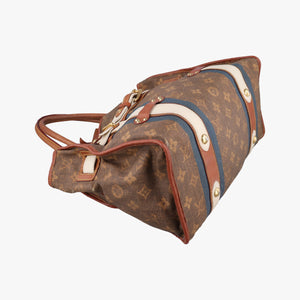 Pre-owned Louis Vuitton Sac Rayures GM brown×multicolor Monogram Tissue M56385 handbag | stylenewstar