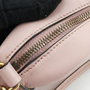 Pre-owned Gucci GG Marmont Pink Leather 447632 shoulderbag | stylenewstar