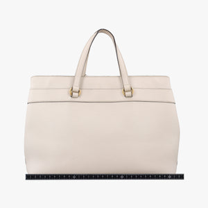 Pre-owned Gucci Bright Bit White Leather 319795 handbag | stylenewstar