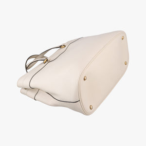 Pre-owned Gucci Bright Bit White Leather 319795 handbag | stylenewstar