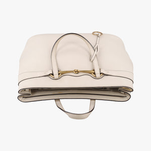 Pre-owned Gucci Bright Bit White Leather 319795 handbag | stylenewstar